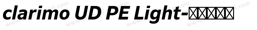 clarimo UD PE Light字体转换